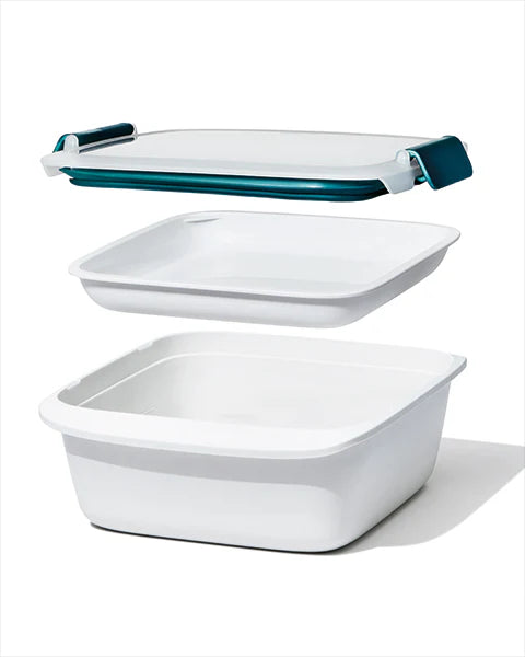 Contenitore per cibo 2 scomparti Prep & Go 1,5L